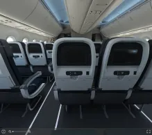 American Airlines Boeing 787-9 V.1 seat maps 360 panorama view