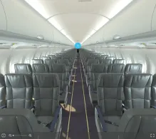 Ryanair Airbus A320-200 seat maps 360 panorama view