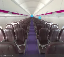 Wizz Air Airbus A320-200 V.1 seat maps 360 panorama view