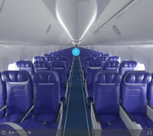 Southwest Airlines Boeing 737 MAX 8 seat maps 360 panorama view