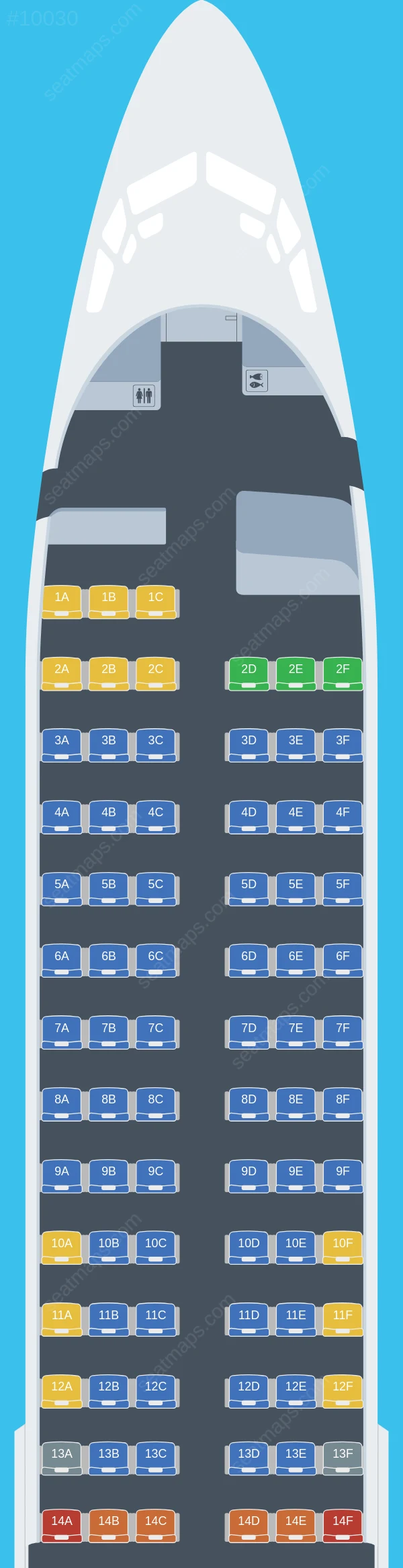 Arkia Boeing 737-800 seatmap preview