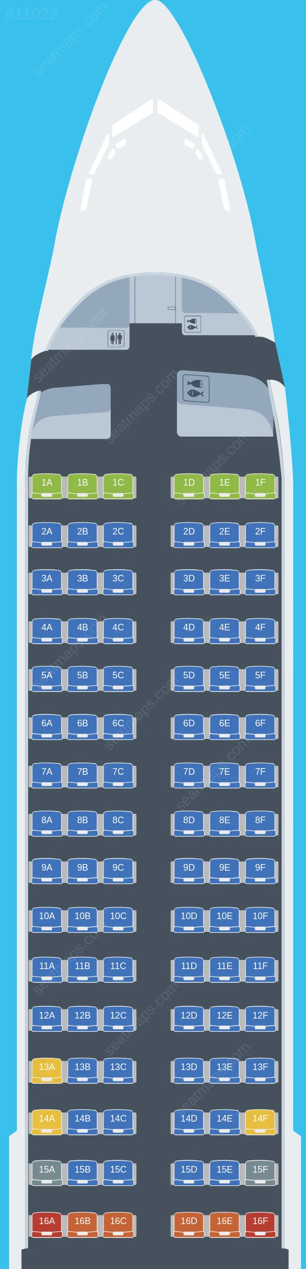 Fly Baghdad Boeing 737-900 ER seatmap preview