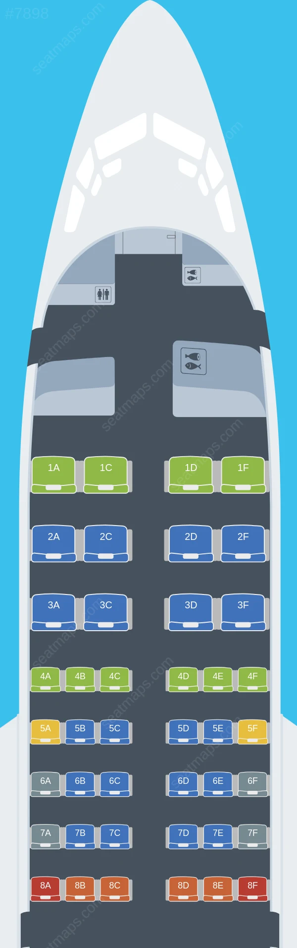 Air Peace Boeing 737-500 seatmap preview