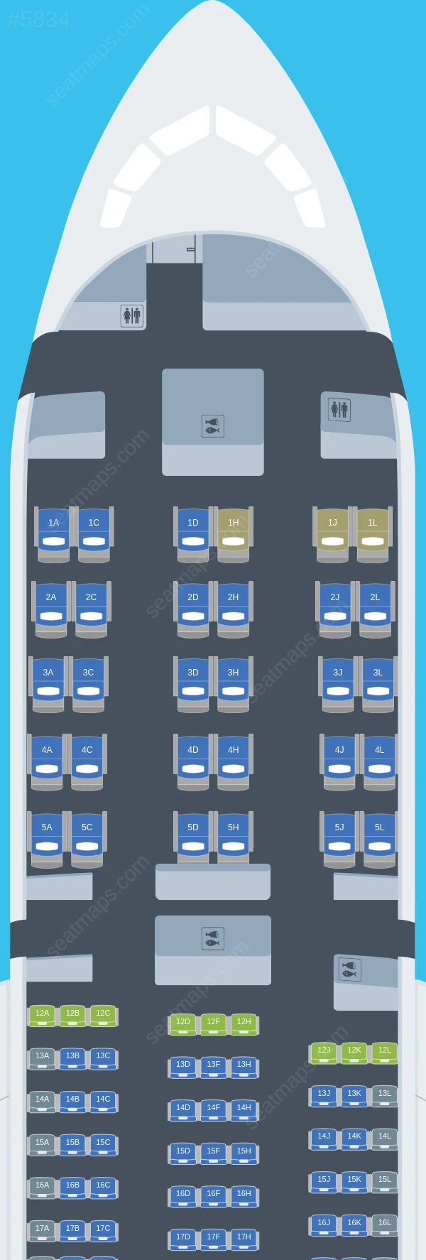 LATAM Airlines Boeing 787-9 V.1 seatmap preview