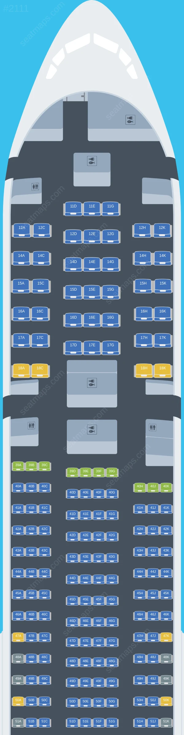 Cathay Pacific Boeing 777-300 seatmap preview