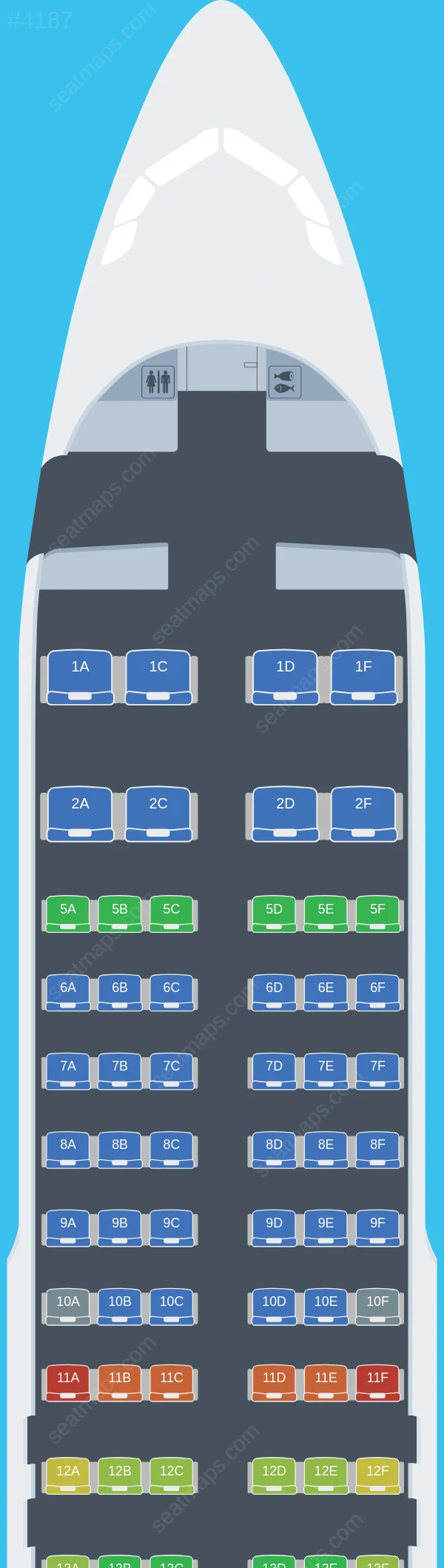 Flynas Airbus A320-200 seatmap preview