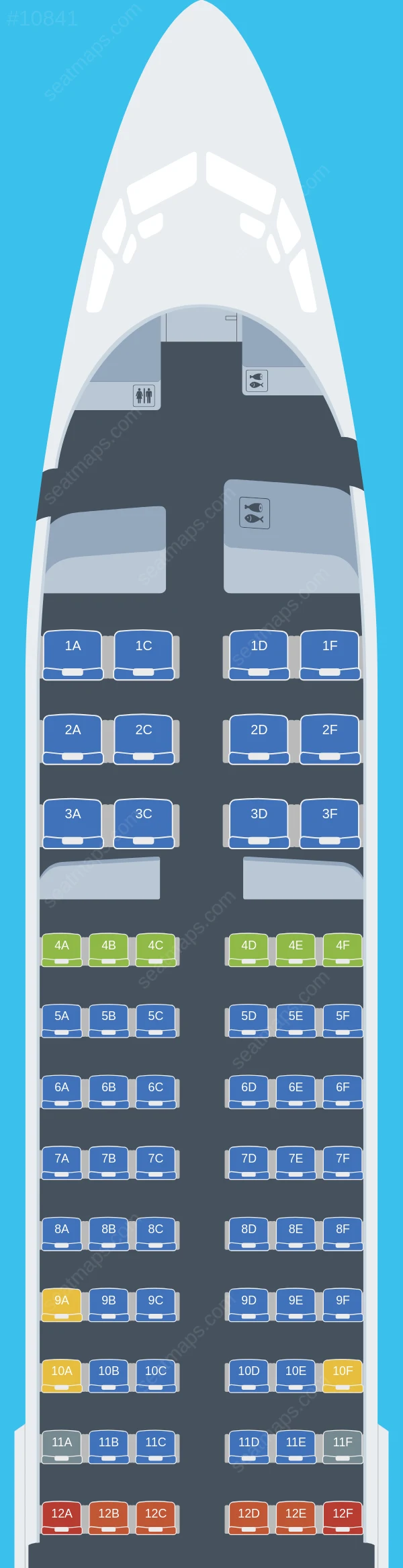 Malaysia Airlines Boeing 737-800 V.2 seatmap preview