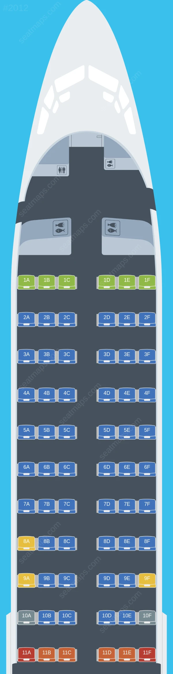 Turkish Airlines Boeing 737-800 V.2 seatmap preview