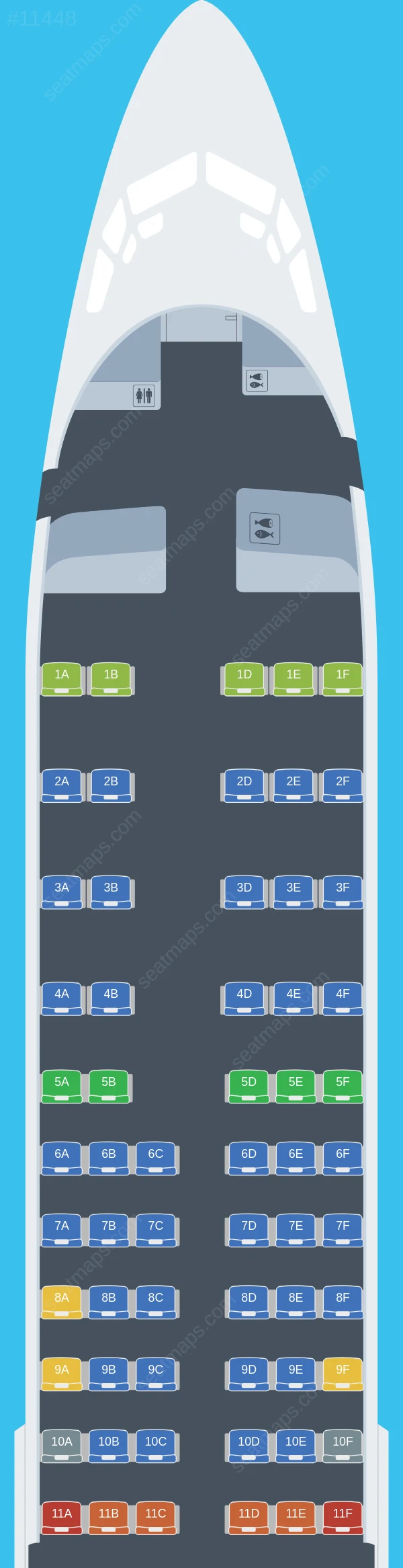 Syphax Airlines Boeing 737-800 seatmap preview