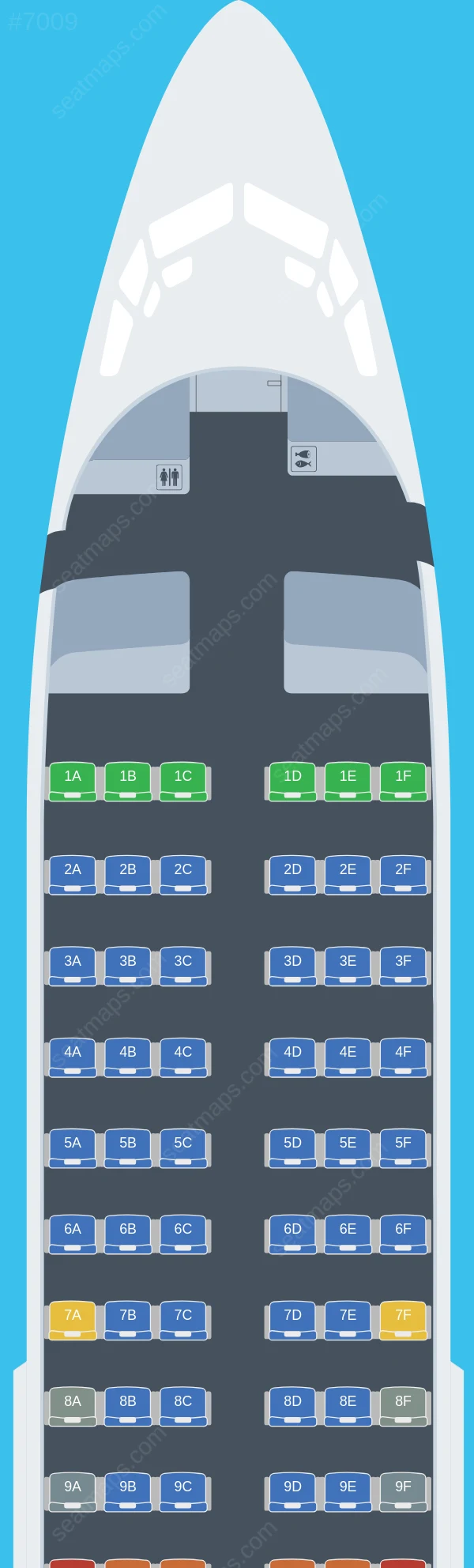 Lucky Air Boeing 737-700 V.1 seatmap preview