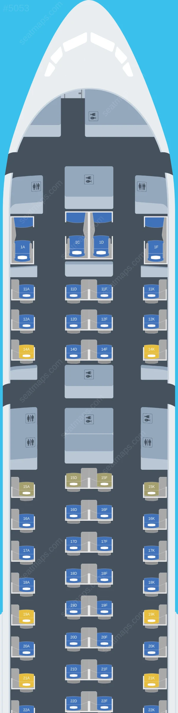 Singapore Airlines Boeing 777-300ER seatmap preview