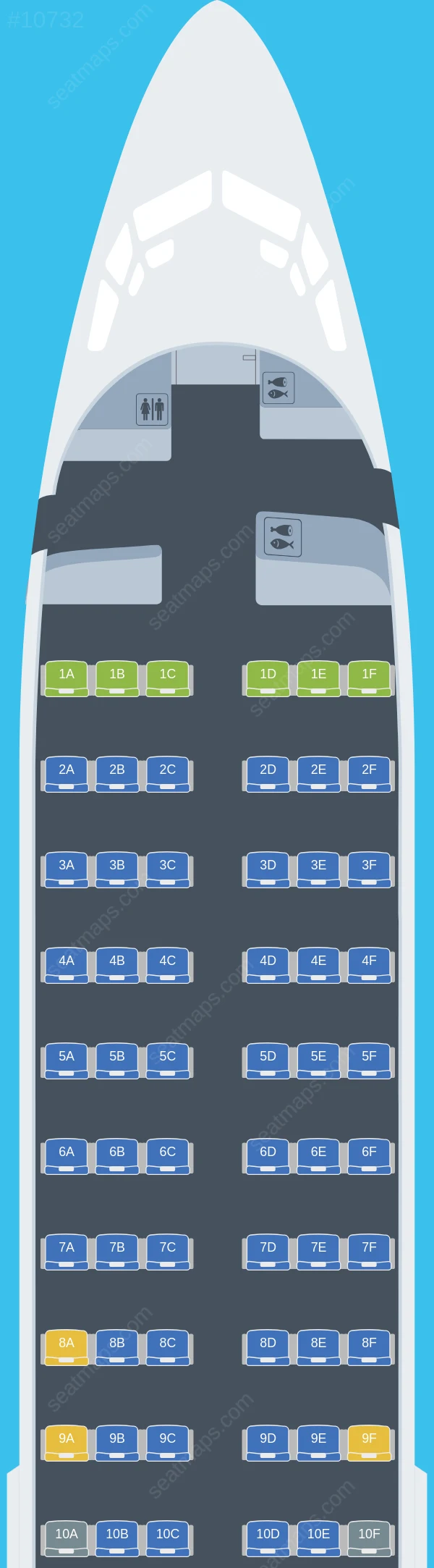 Canadian North Boeing 737-400 seatmap preview