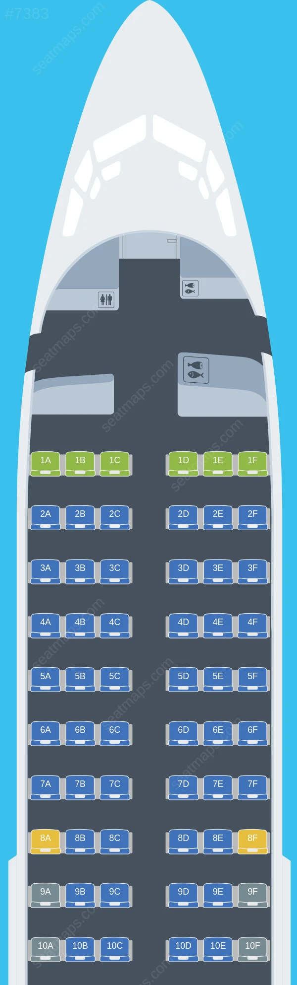 Ruili Airlines Boeing 737-700 V.1 seatmap preview