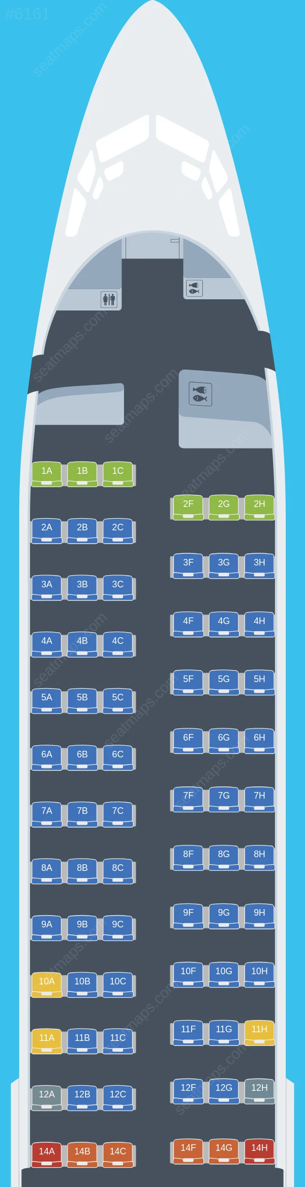 Skymark Airlines Boeing 737-800 seatmap preview