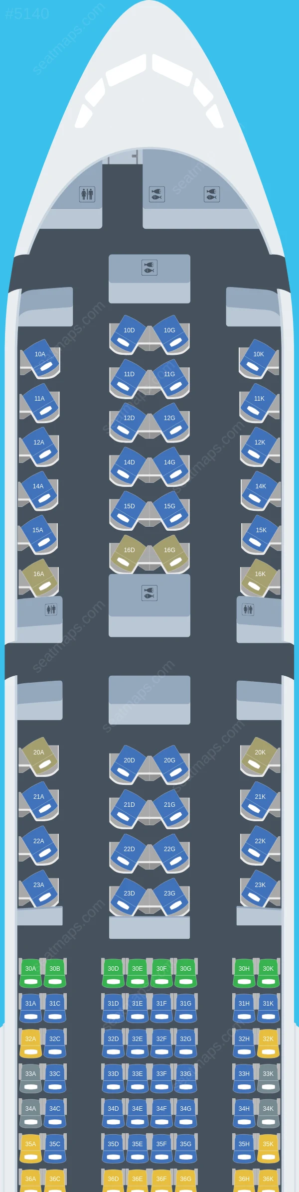 China Airlines Boeing 777-300ER seatmap preview