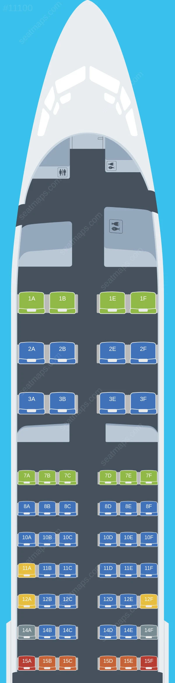 United Boeing 737-800 V.4 seatmap preview