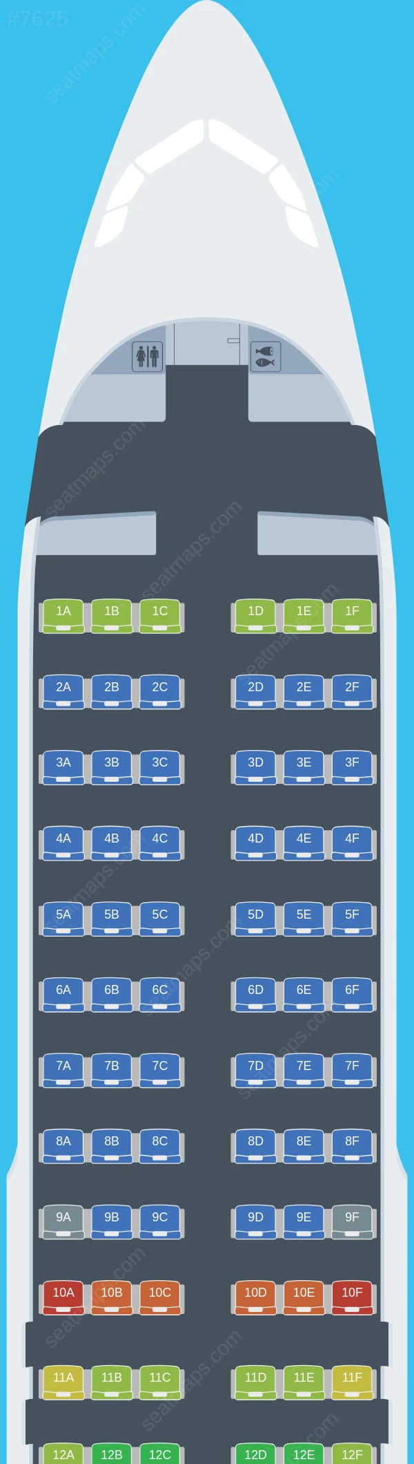 Eurowings Europe Airbus A320-200 seatmap preview