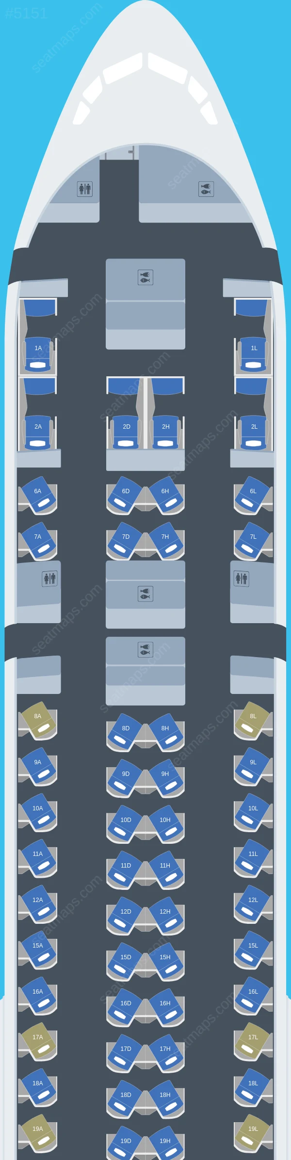 China Eastern Boeing 777-300ER seatmap preview