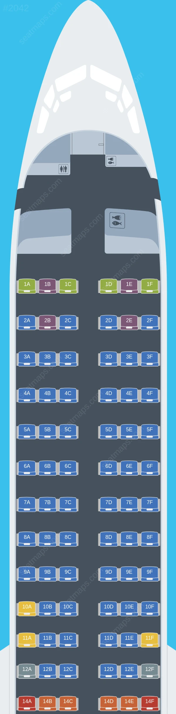 KLM Boeing 737-900 V.1 seatmap preview