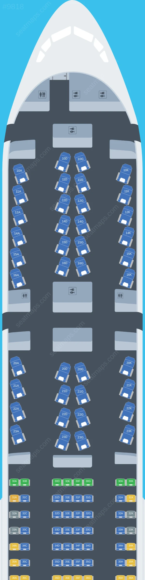 Mandarin Airlines Boeing 777-300ER seatmap preview
