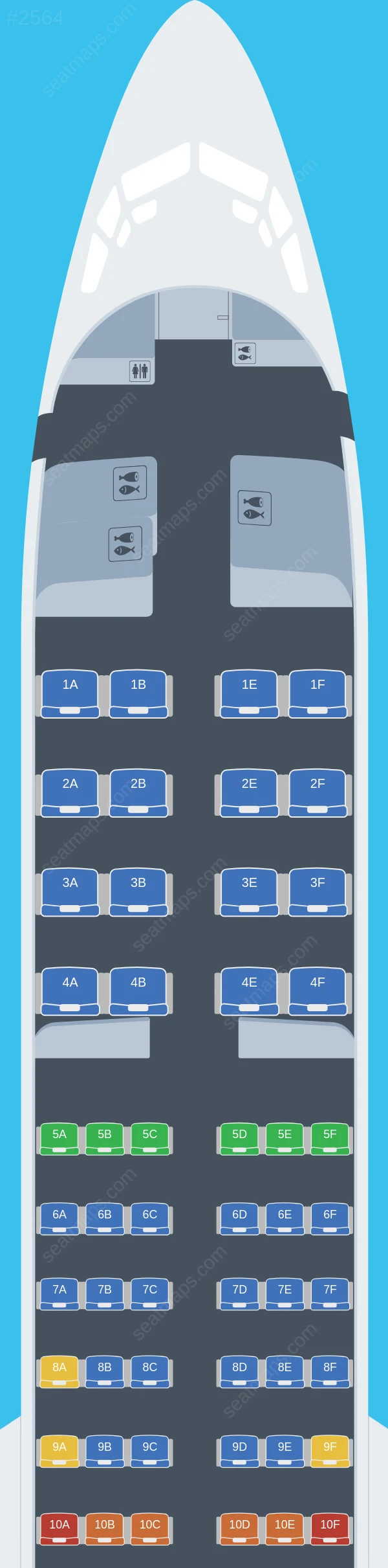 Turkish Airlines Boeing 737-900 ER V.1 seatmap preview