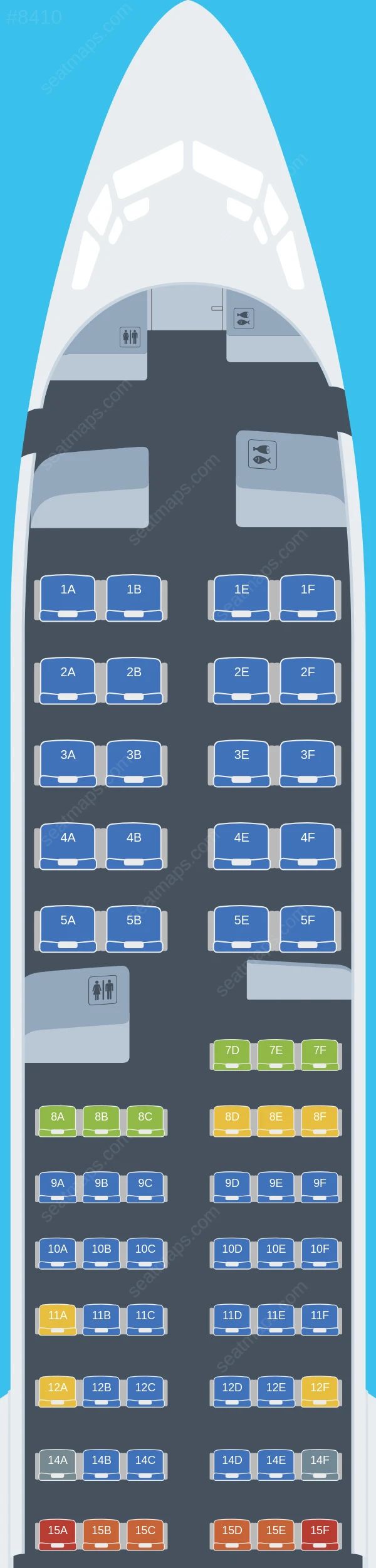 United Boeing 737 MAX 9 seatmap preview