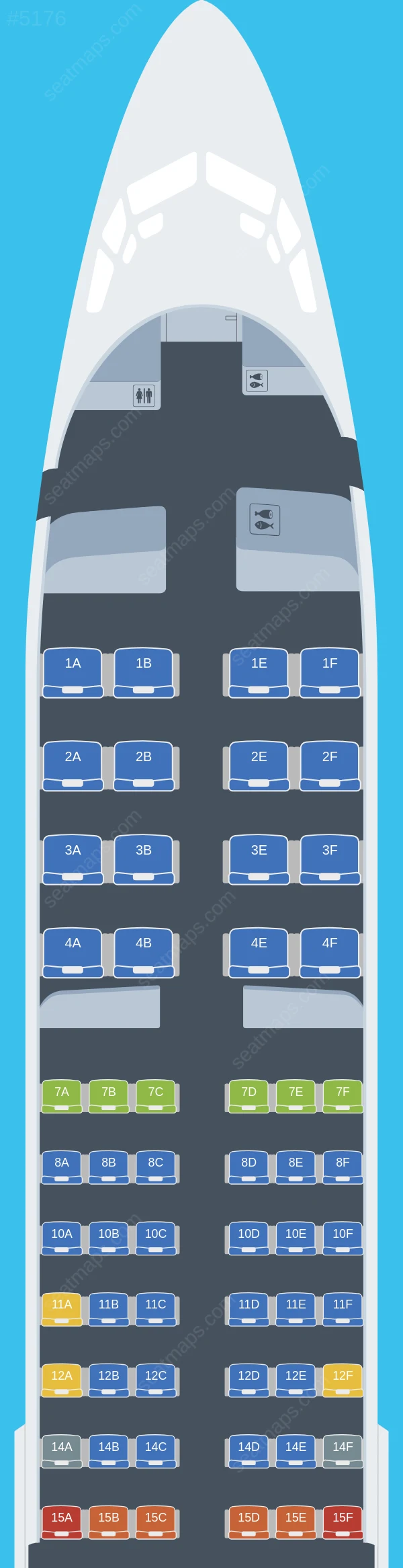 United Boeing 737-800 V.3 seatmap preview
