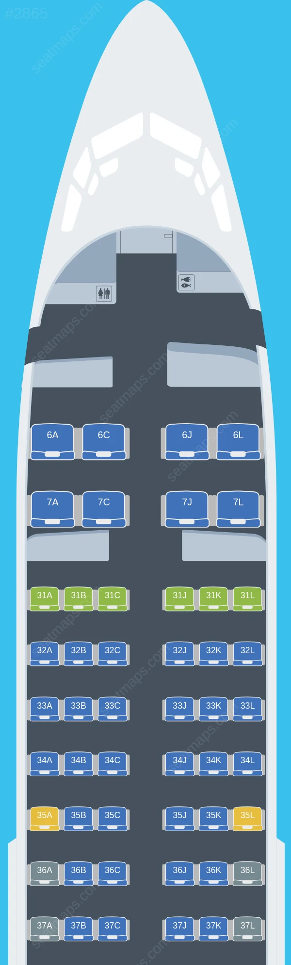 China Eastern Boeing 737-700 seatmap preview