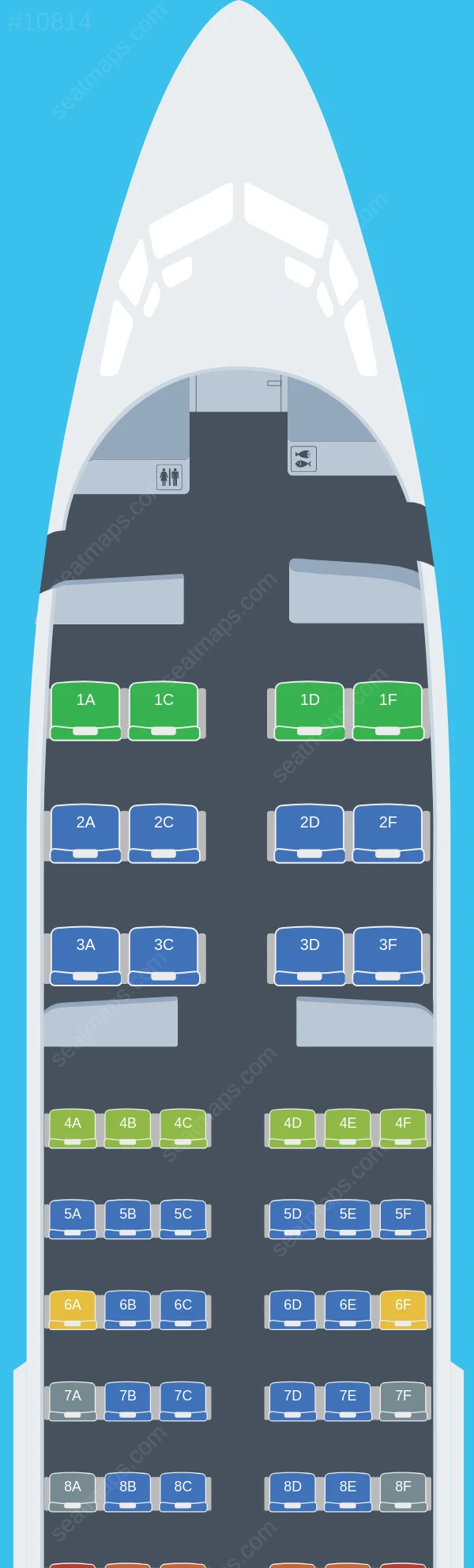 Cabo Verde Airlines Boeing 737-700 seatmap preview