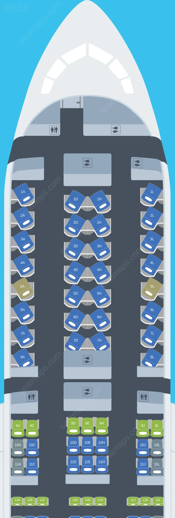 American Airlines Boeing 787-9 V.1 seatmap preview