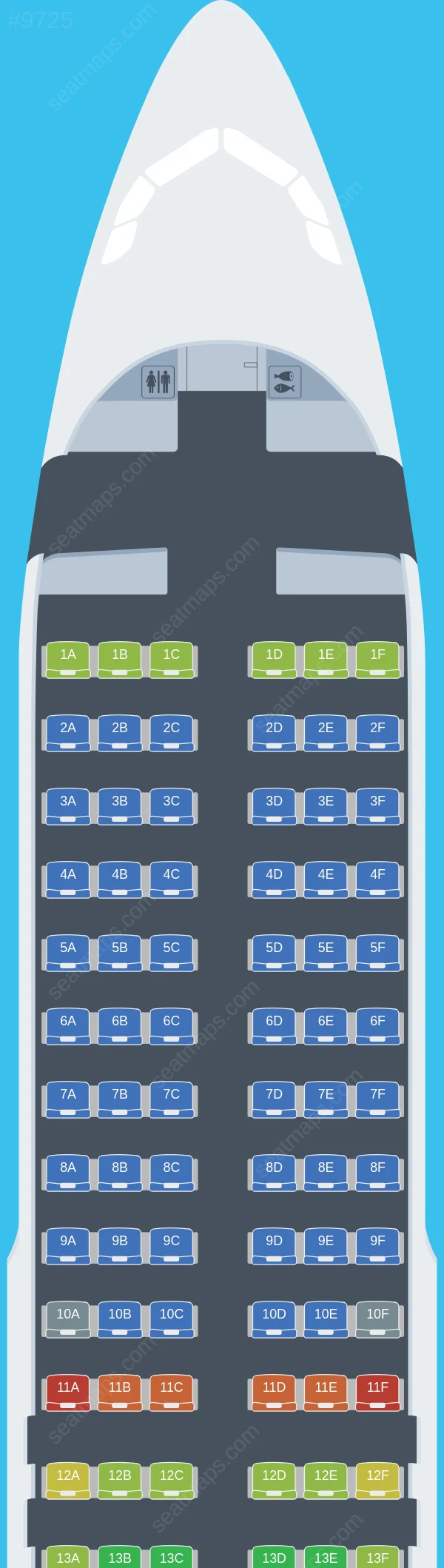 Vietnam Airlines Airbus A320-200 V.2 seatmap preview