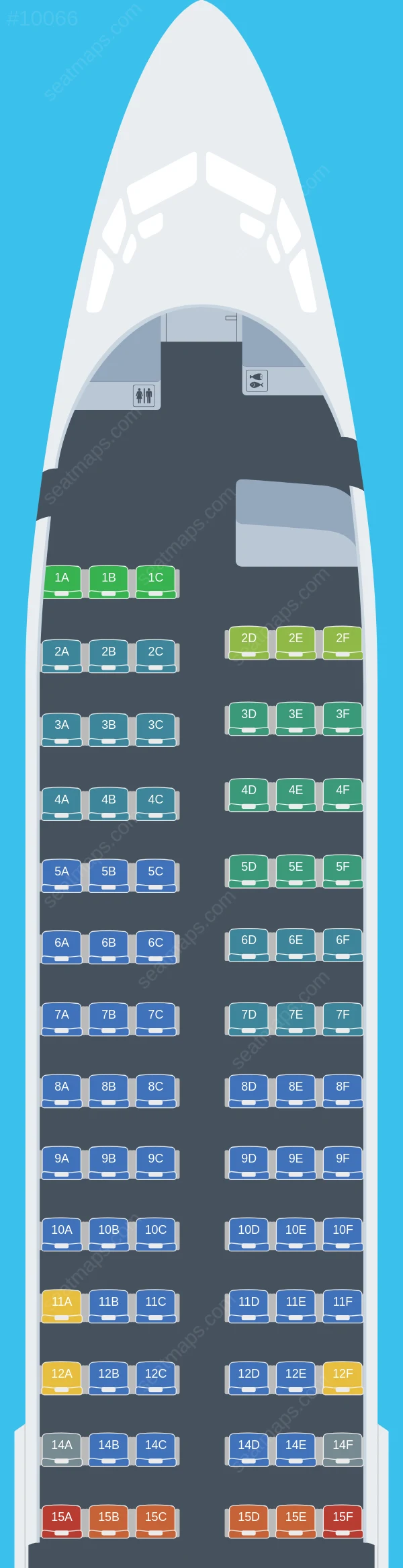 Avelo Airlines Boeing 737-800 seatmap preview