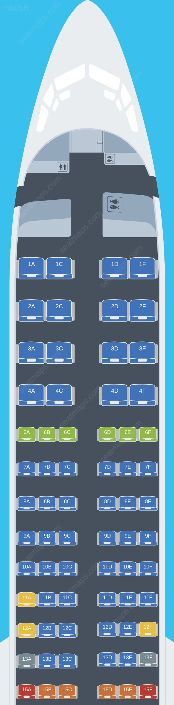 Alaska Airlines Boeing 737-900 seatmap preview