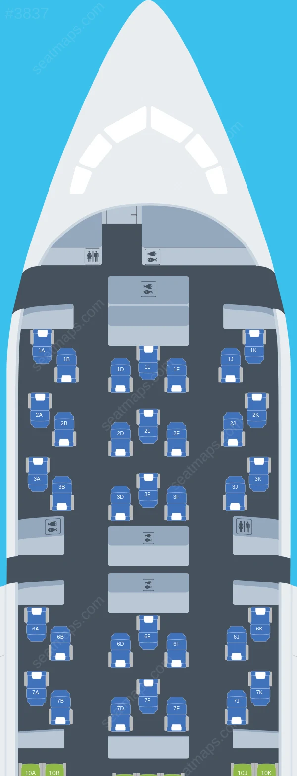 British Airways Boeing 787-8 seatmap preview