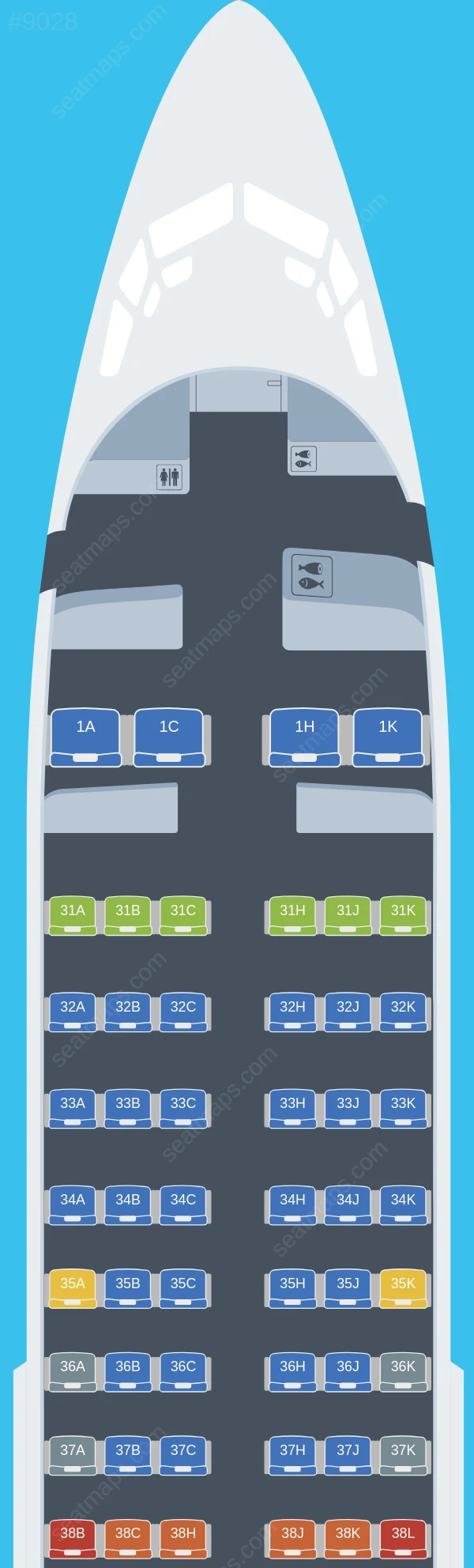 China Southern Boeing 737-700 V.3 seatmap preview