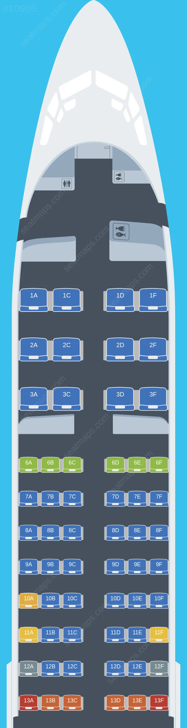 Luxair Boeing 737-800 V.1 seatmap preview