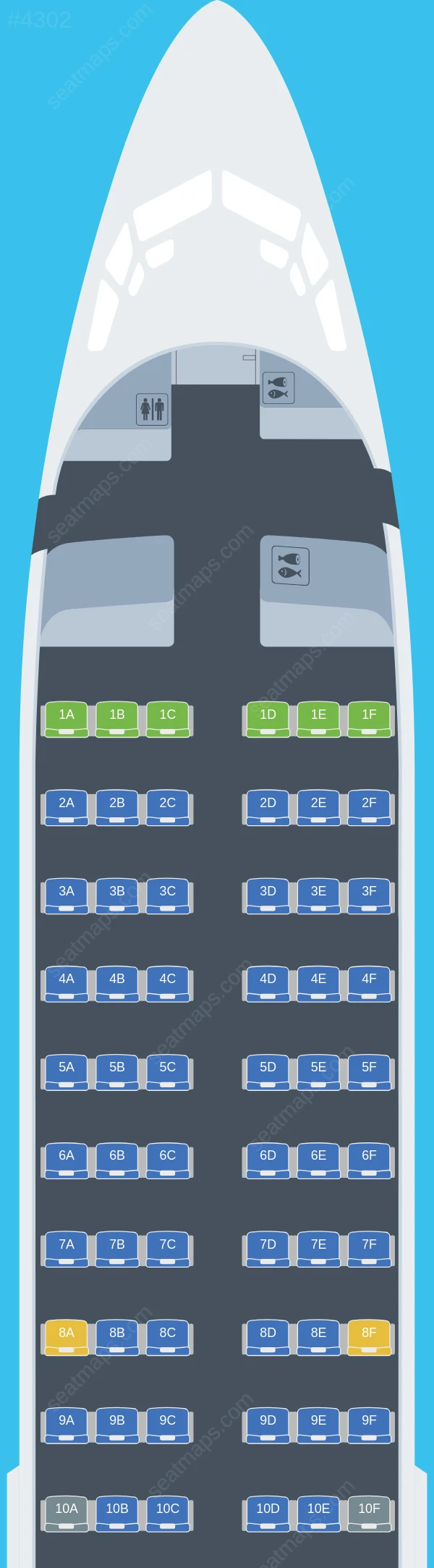 Air North Boeing 737-400 seatmap preview