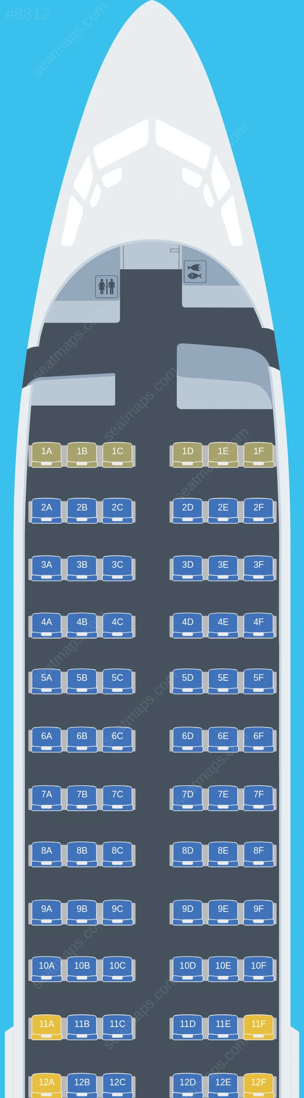 GetJet Airlines Boeing 737-400 seatmap preview