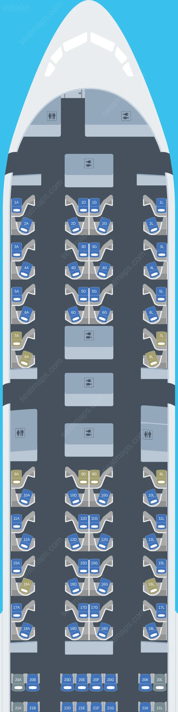 United Boeing 777-300ER seatmap preview