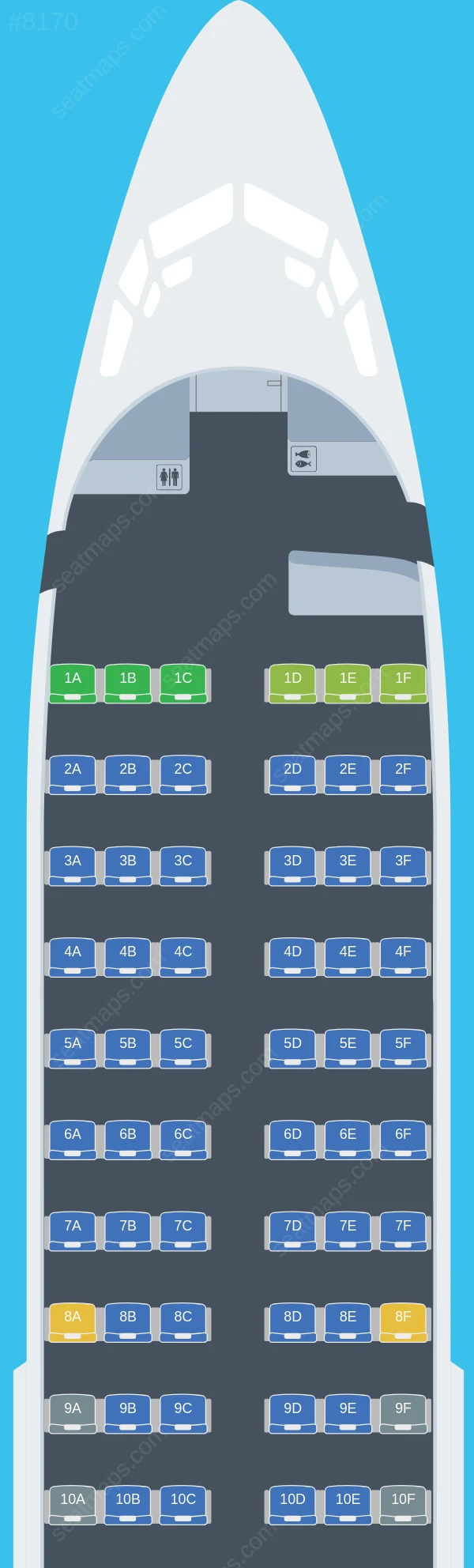 Fly Baghdad Boeing 737-700 seatmap preview
