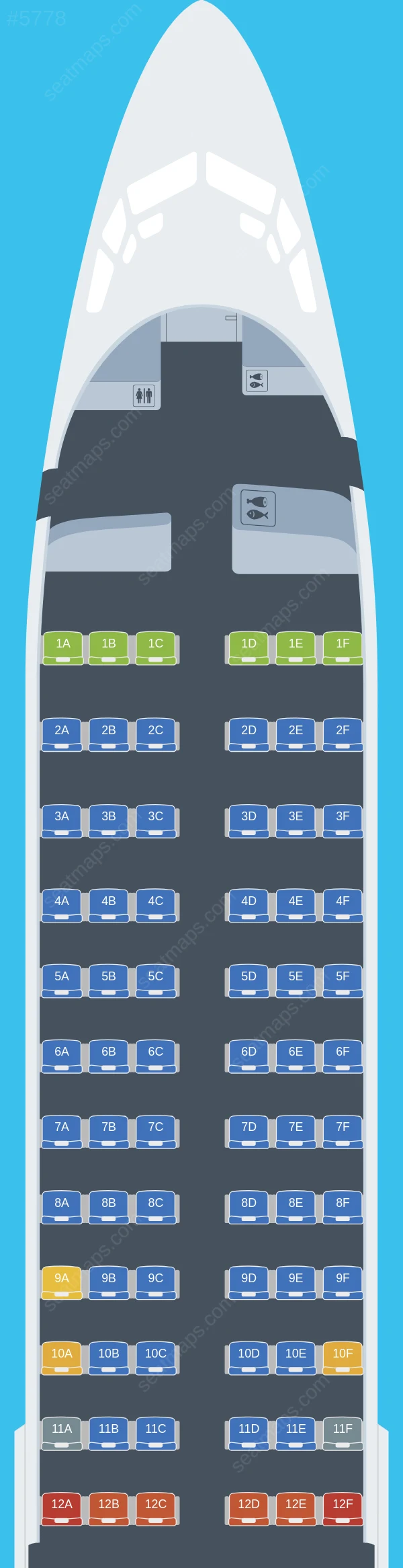 Eurowings Boeing 737-800 V.1 seatmap preview