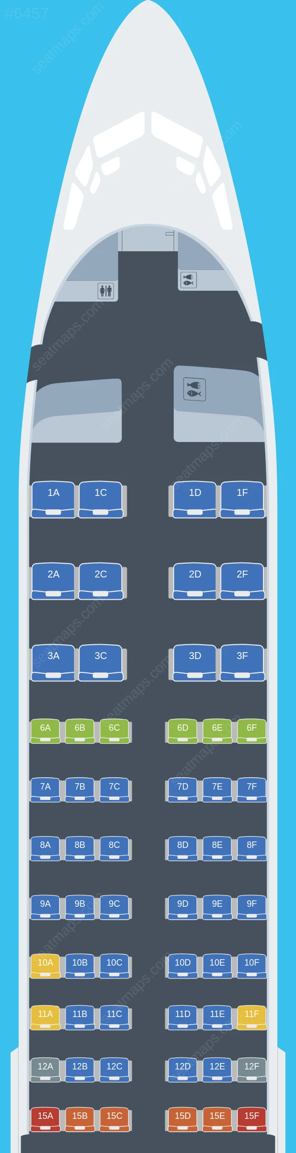 Alaska Airlines Boeing 737-800 seatmap preview