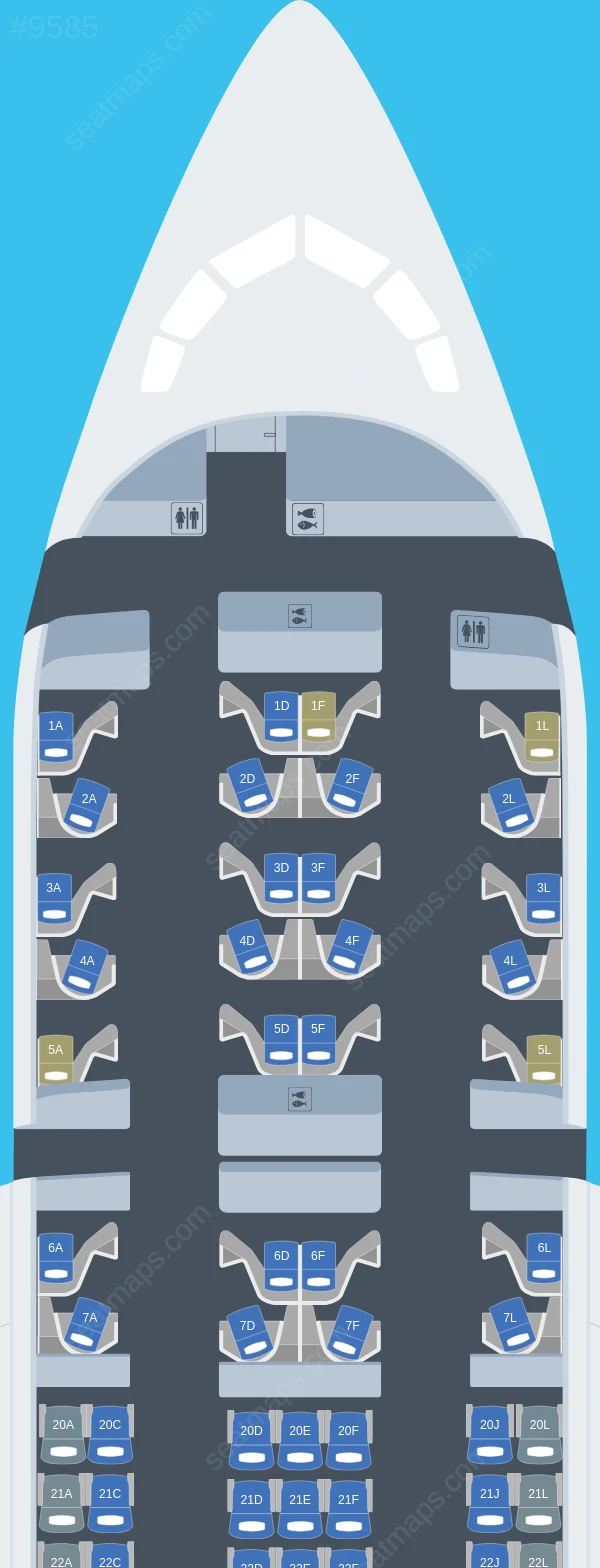 United Boeing 787-8 seatmap preview