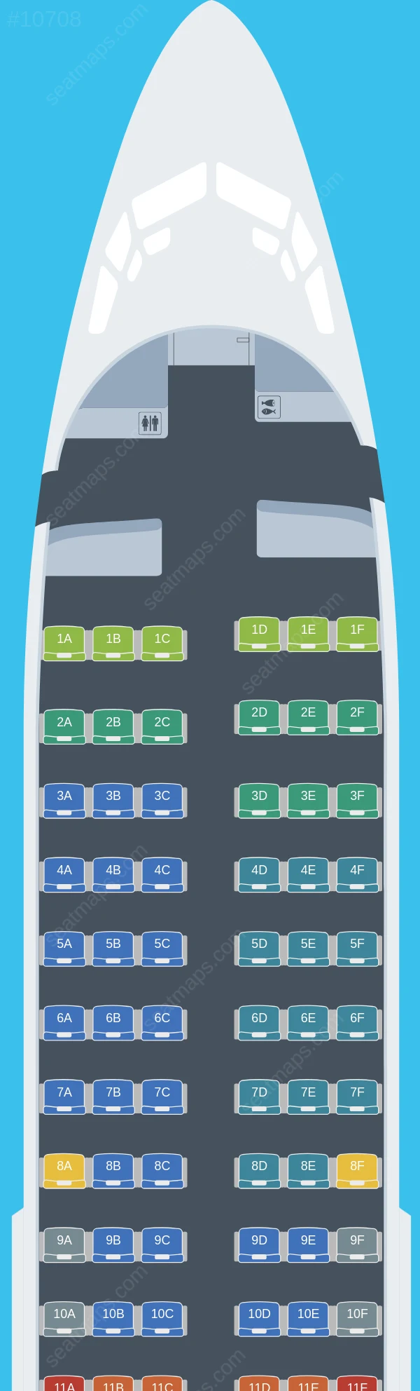 Avelo Airlines Boeing 737-700 V.2 seatmap preview