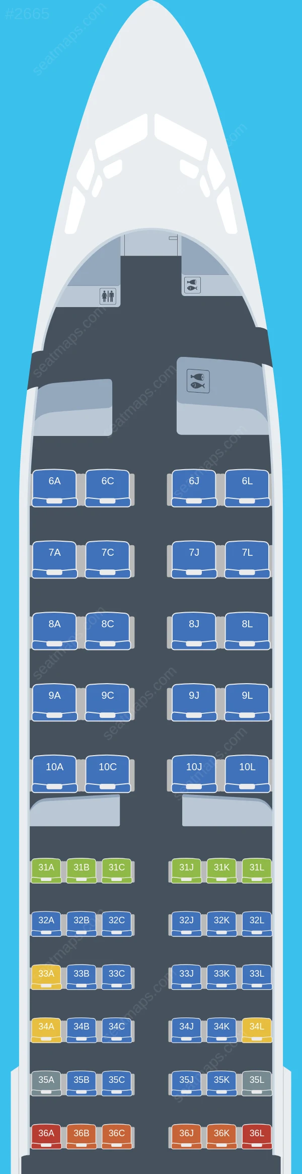 China Eastern Boeing 737-800 V.3 seatmap preview