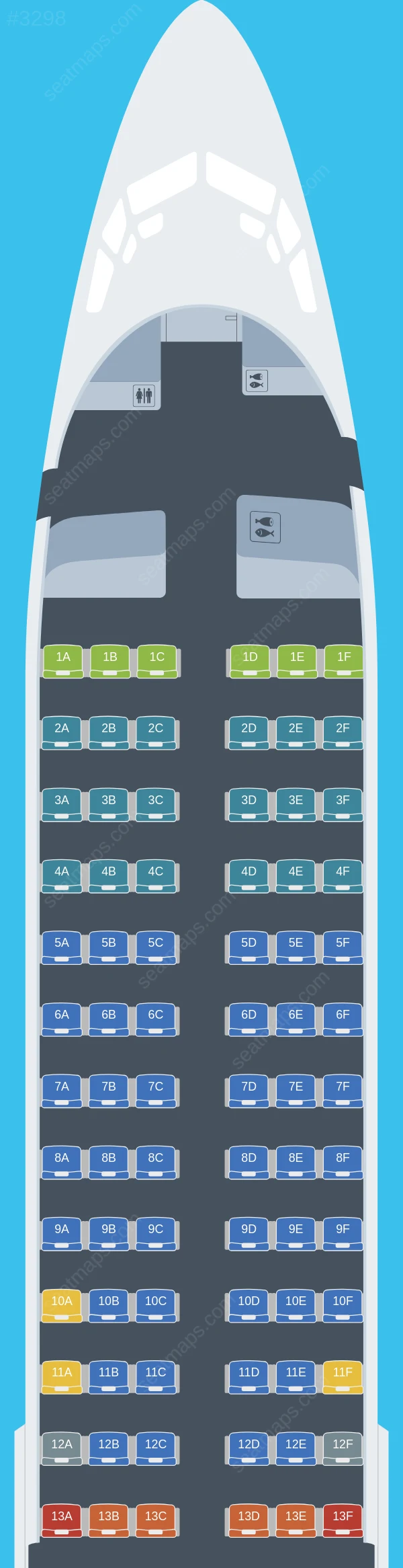 Luxair Boeing 737-800 V.2 seatmap preview