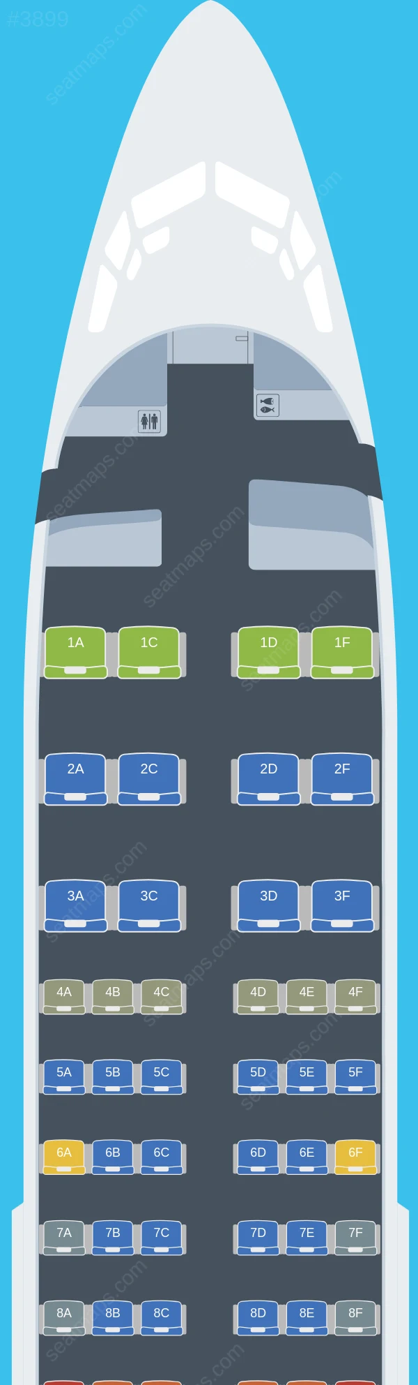 TAAG Angola Boeing 737-700 seatmap preview