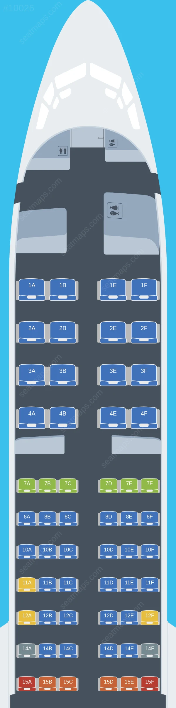 United Boeing 737 MAX 8 seatmap preview