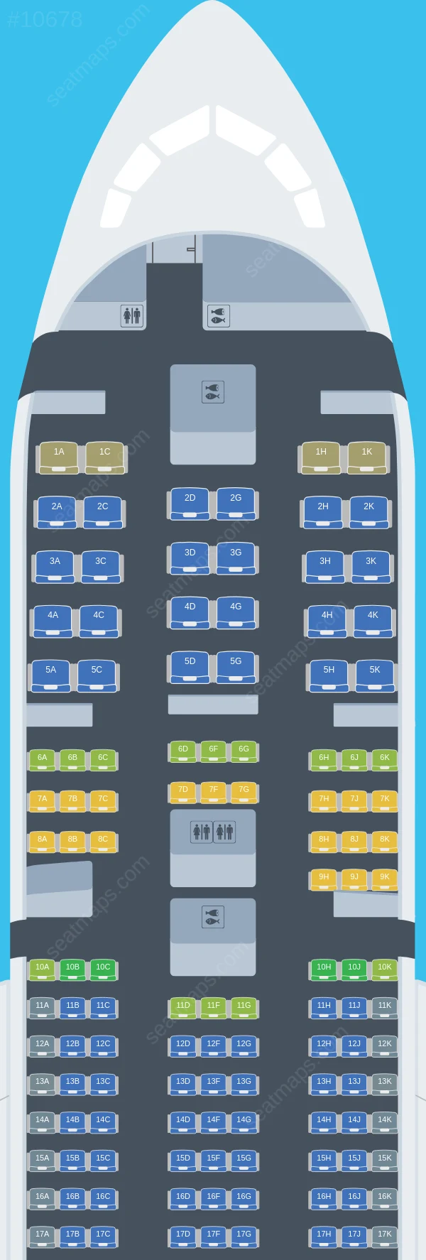 ANA - All Nippon Airways Boeing 787-9 V.3 seatmap preview