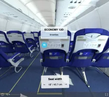 IndiGo Airbus A320neo V.2 seat maps 360 panorama view